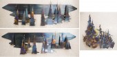 THREE LARRY MOSTELLA METAL WAL