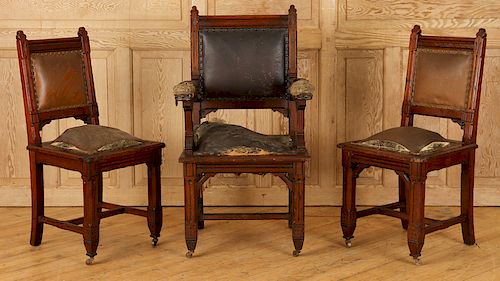 THREE LATE 19TH CENT. CHAIRS BY