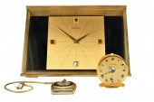 THREE LE COULTRE CLOCKSthe fir