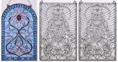 THREE LEADED GLASS WINDOWSTHRE