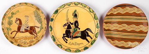 THREE LESTER BREININGER REDWARE