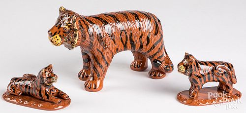 THREE LESTER BREININGER REDWARE