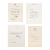 THREE LETTERS BY 20TH CENTURY