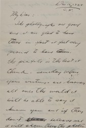 THREE LETTERS FROM ANDREW WYET