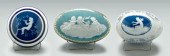 Three lidded pate-sur-pate box