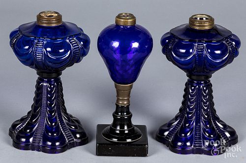 THREE LINCOLN DRAPE COBALT FLUID