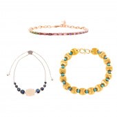 THREE LINK BRACELETS IN 14 & 1