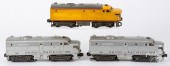 THREE LIONEL #2033 TRAIN LOCOM