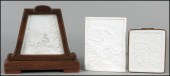 THREE LITHOPHANE PANELS. Toget