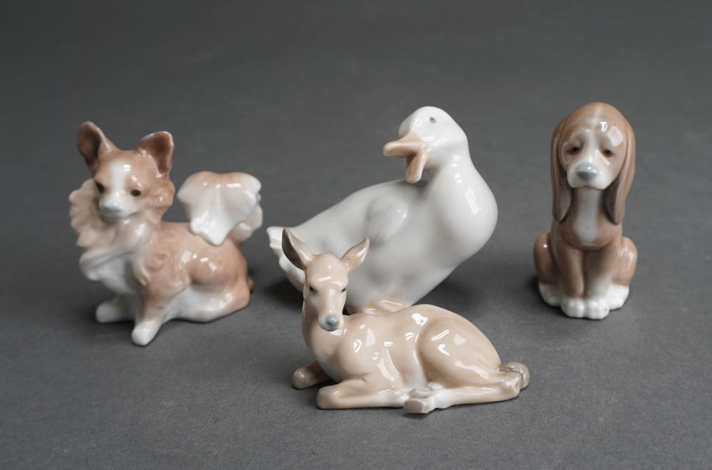 THREE LLADRO AND ONE NAO