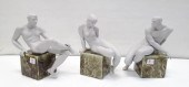 THREE LLADRO FIGURAL SCULPTURE