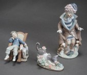 THREE LLADRó FIGURES OF 'SURPR