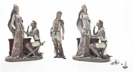 Three Lladro Porcelain Articles