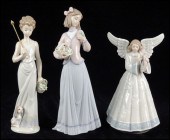 THREE LLADRO PORCELAIN FIGURES