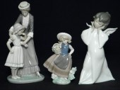 Three Lladro porcelain figurin