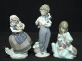 Three Lladro porcelain figurin