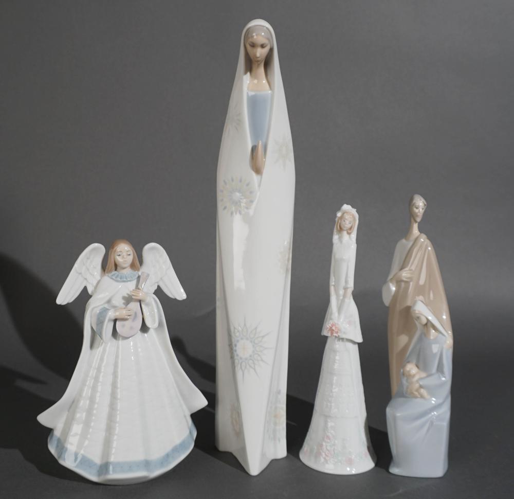 THREE LLADRO PORCELAIN FIGURINES