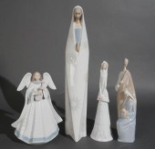 THREE LLADRO PORCELAIN FIGURIN