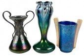 THREE LOETZ STYLE IRIDESCENT G