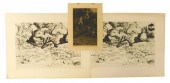 THREE LOOSE ETCHINGS, ONE BY H