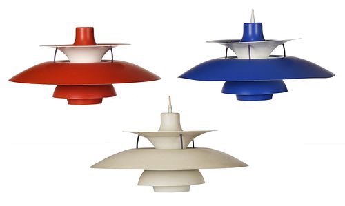 THREE LOUIS POULSEN PH 5 PENDANT