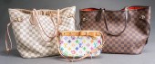 THREE LOUIS VUITTON STYLE BAGS
