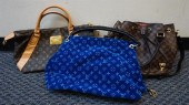 THREE LOUIS VUITTON STYLE BAGS