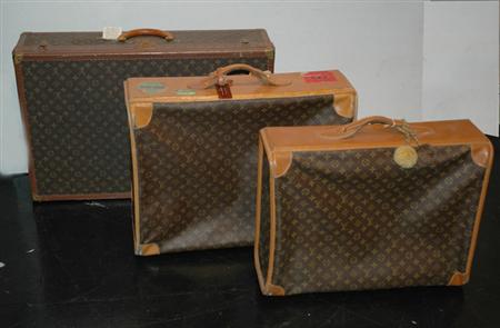 Three Louis Vuitton Suitcases 