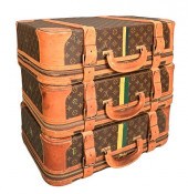 THREE LOUIS VUITTON SUITCASEST