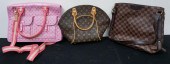 THREE LOUIS VUITTON-TYPE PURSE