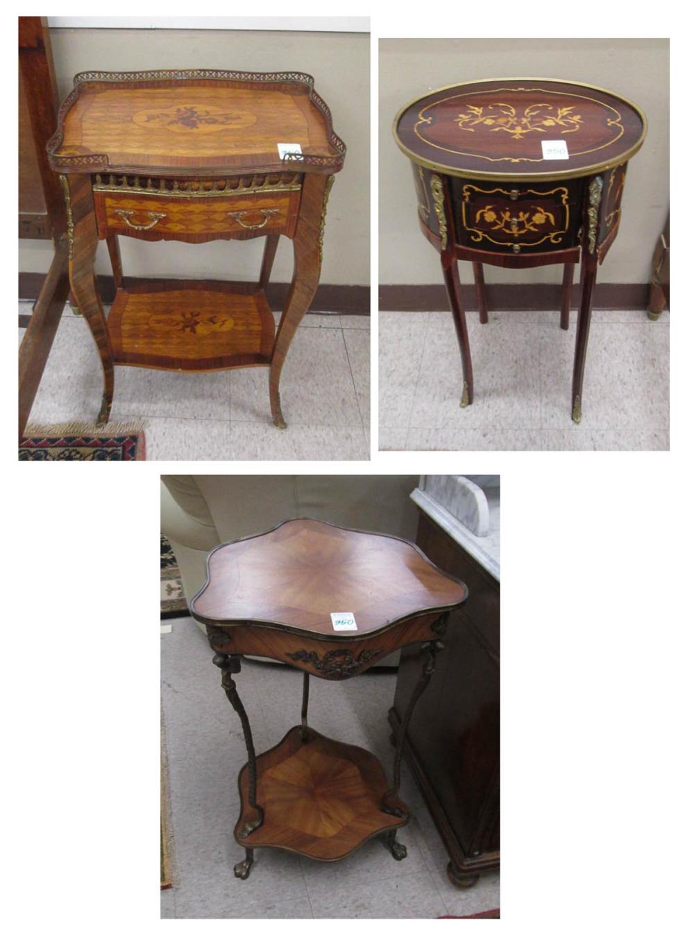 THREE LOUIS XV STYLE GUERDONS: