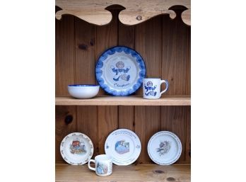 Three Louisville stoneware signed