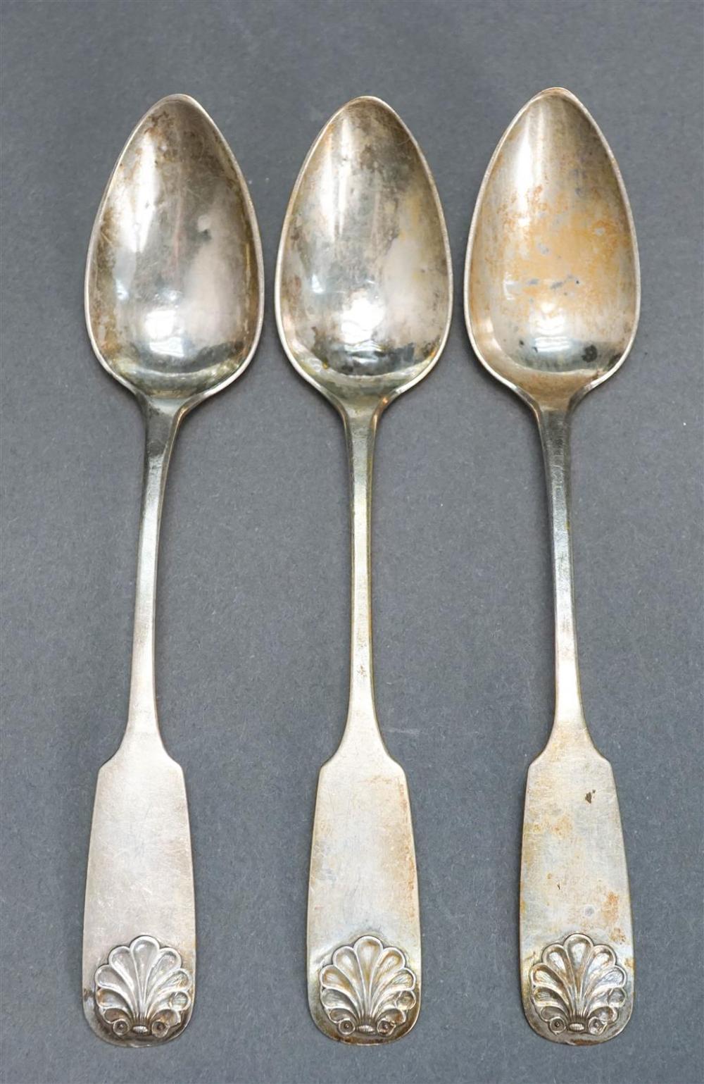 THREE LOW PURITY SHELL MEDALLION