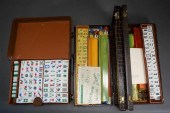 THREE MAH JONGG SETS ENCASEDTh