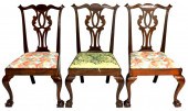 THREE MAHOGANY CHIPPENDALE BAL