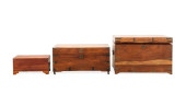 THREE MAINLY BRASS BOUND WOODE