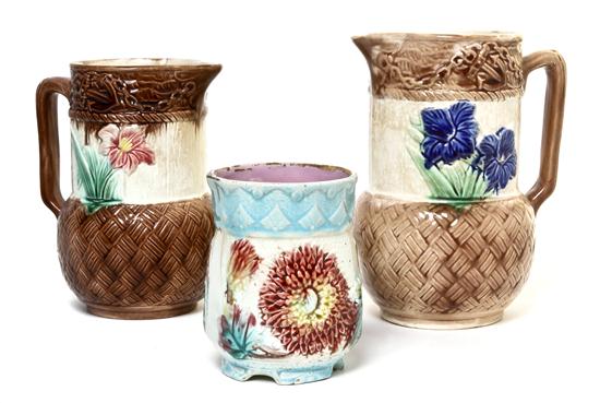 Three Majolica Articles
