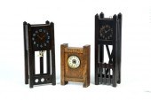 THREE MANTEL CLOCKS.  American