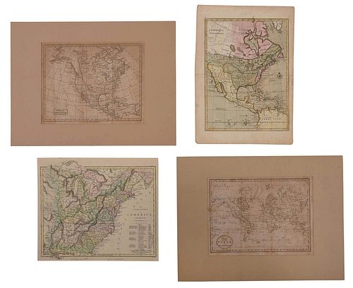 THREE MAPS OF NORTH AMERICA, ONE