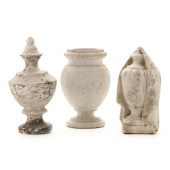 THREE MARBLE GARDEN MOURNING U
