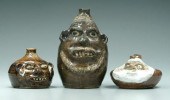 Three Marie Rogers face jugs (