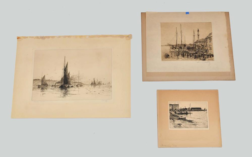 THREE MARINE ETCHINGSThe first,