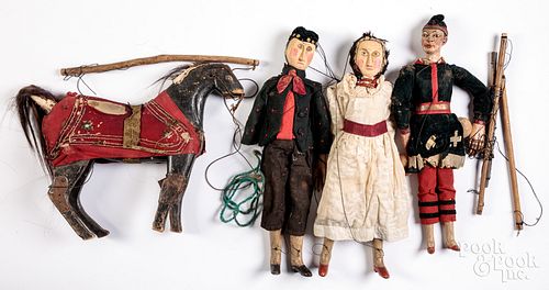 THREE MARIONETTE PUPPETSThree