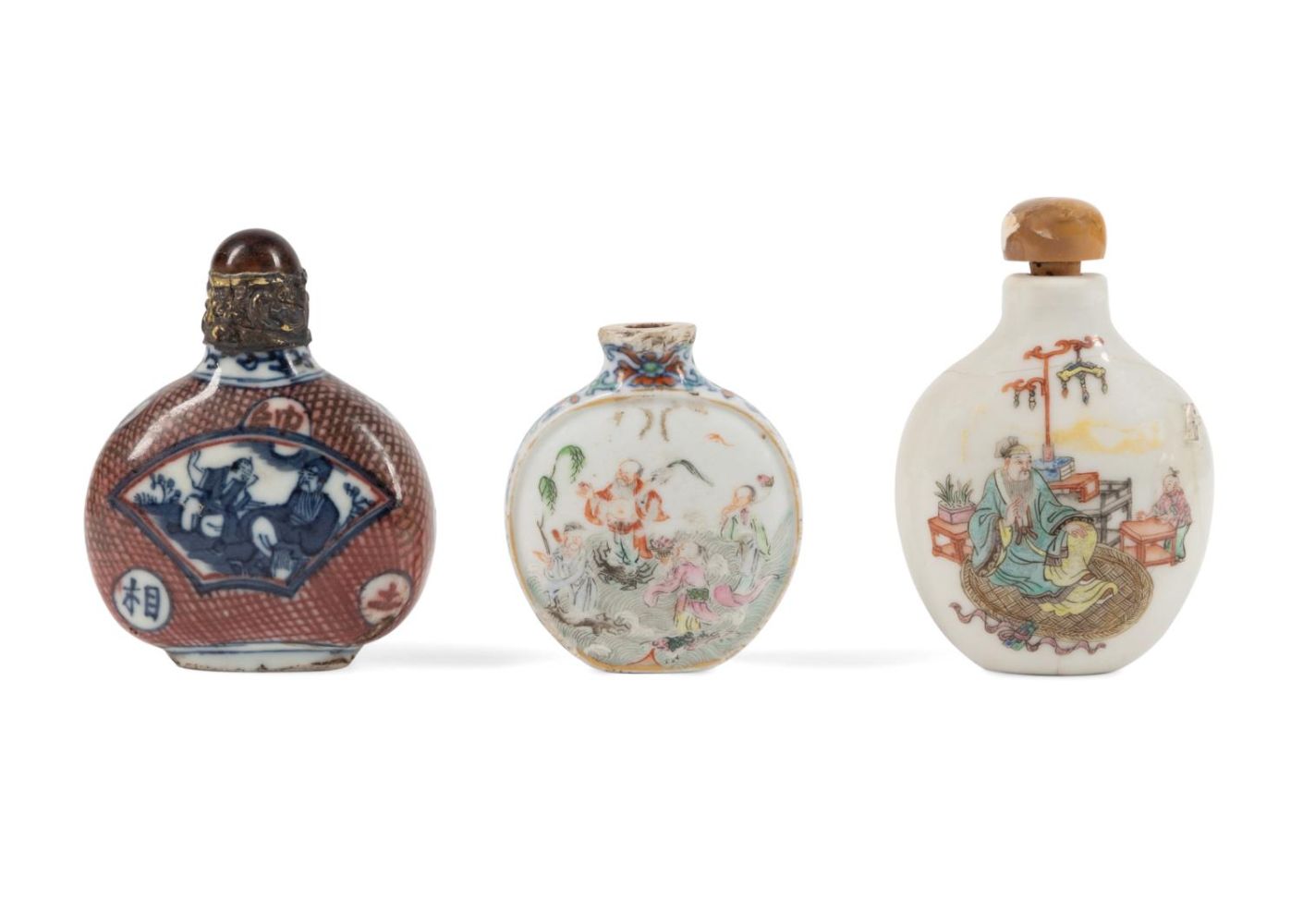 THREE MARKED CHINESE PORCELAIN