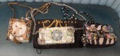 THREE MARY FRANCES HAND BEADED