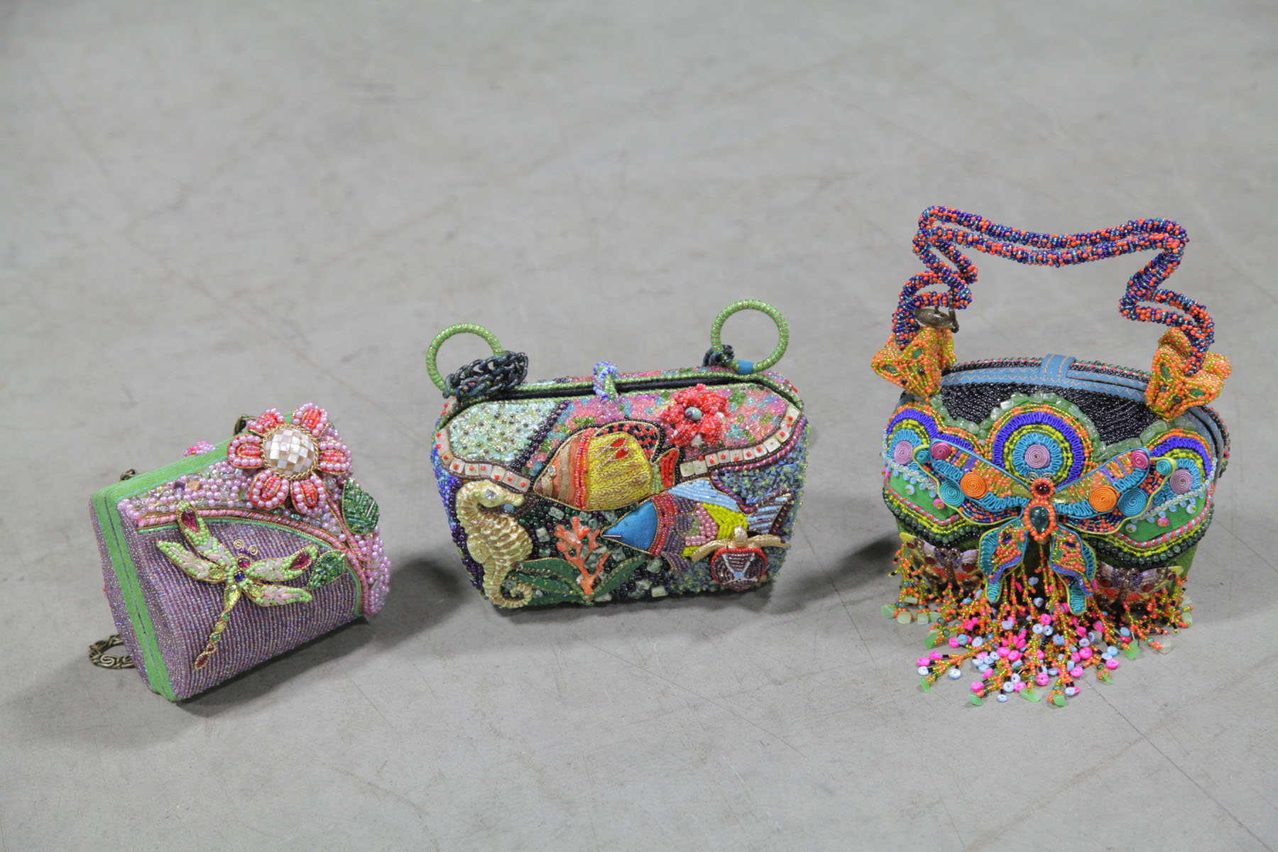 THREE MARY FRANCES HANDBAGS. 