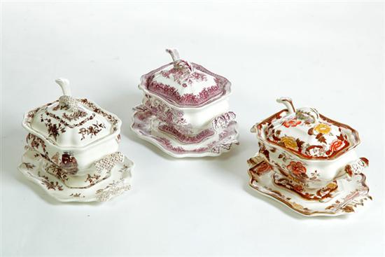 THREE MASON'S TUREENS.  England 