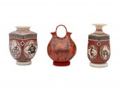 THREE MATA ORTIZ POTTERY VESSE