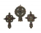 THREE MATL SILVER AND STONE CR