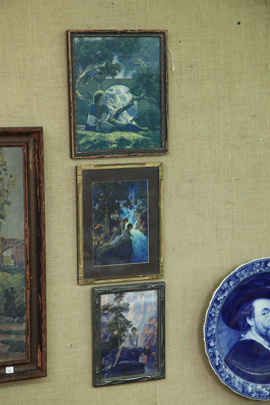THREE MAXFIELD PARRISH PRINTS.